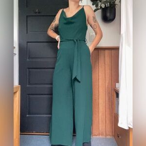 Hunter green jumpsuit